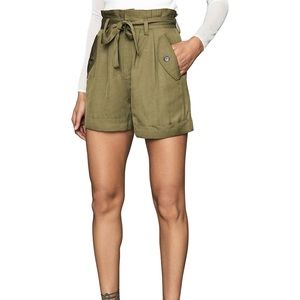 LORENA LINEN SHORTS from Reiss